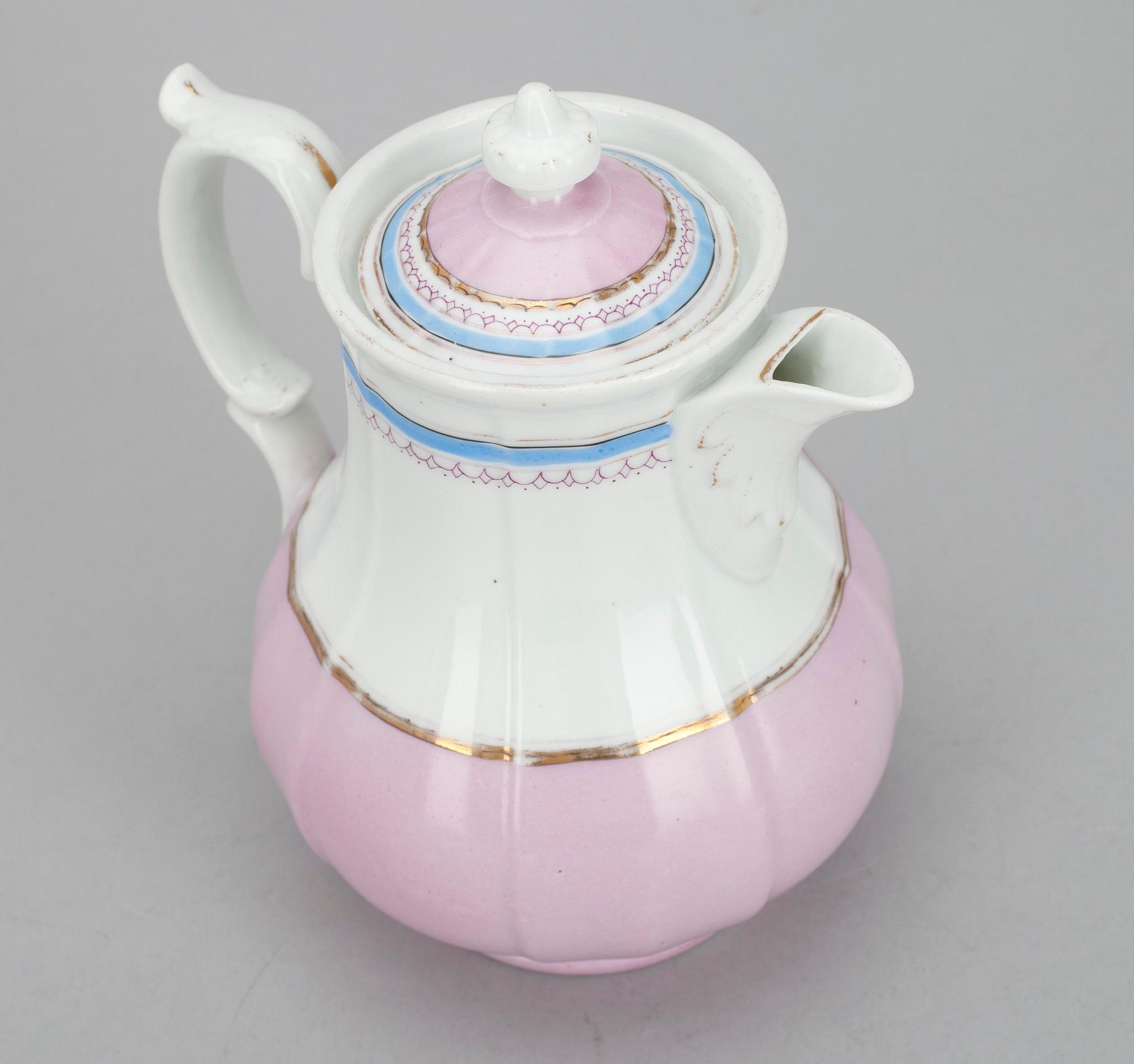 KAFFEKANNA, ostämplad, 1800-talets senare hälft, trol. Ryssland.
