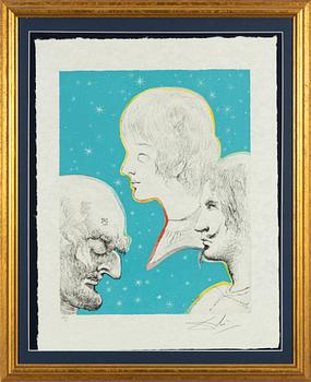 Salvador Dalí, "Merville and His Sons Reunited", from "Three Plays by the Marquis de Sade".