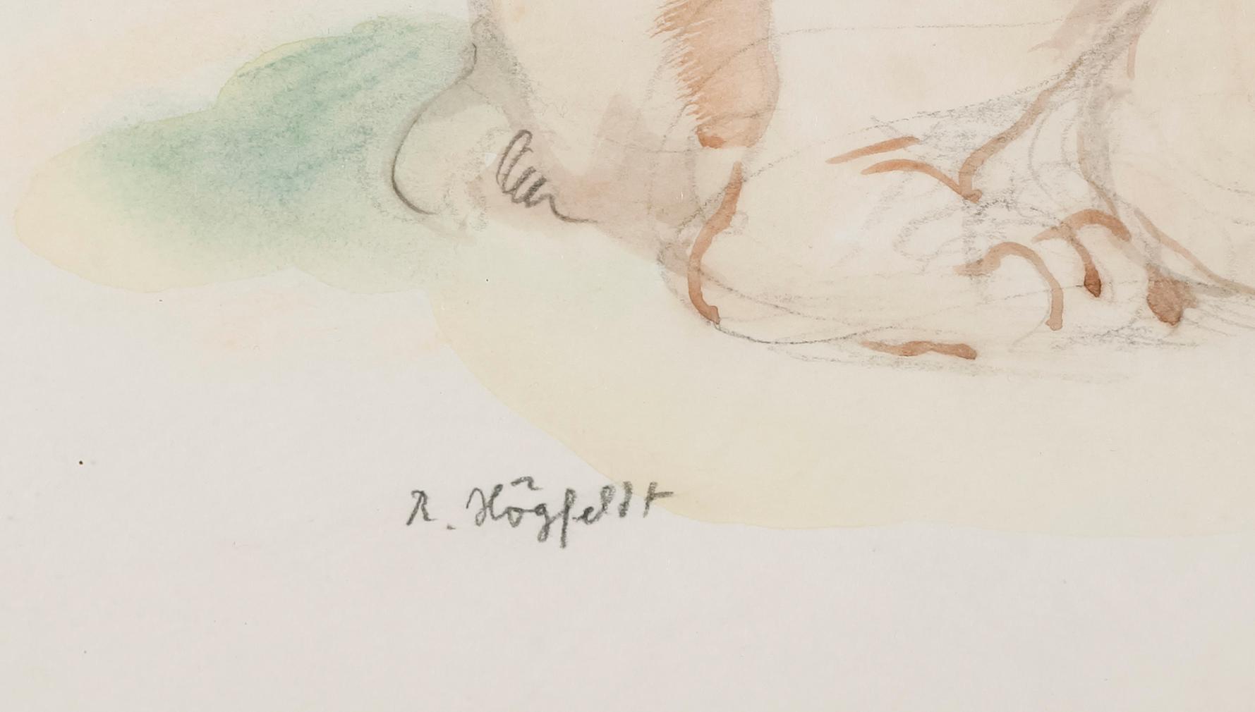 ROBERT HÖGFELDT, blandteknik, signerad.