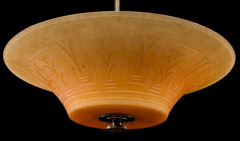 TAKARMATUR, Edward Hald, Orrefors, 1920/30-tal. H ca 55 cm.