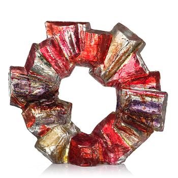 18. Edvin Öhrström, "Korona", a cast glass sculpture, Lindshammar Glassworks.