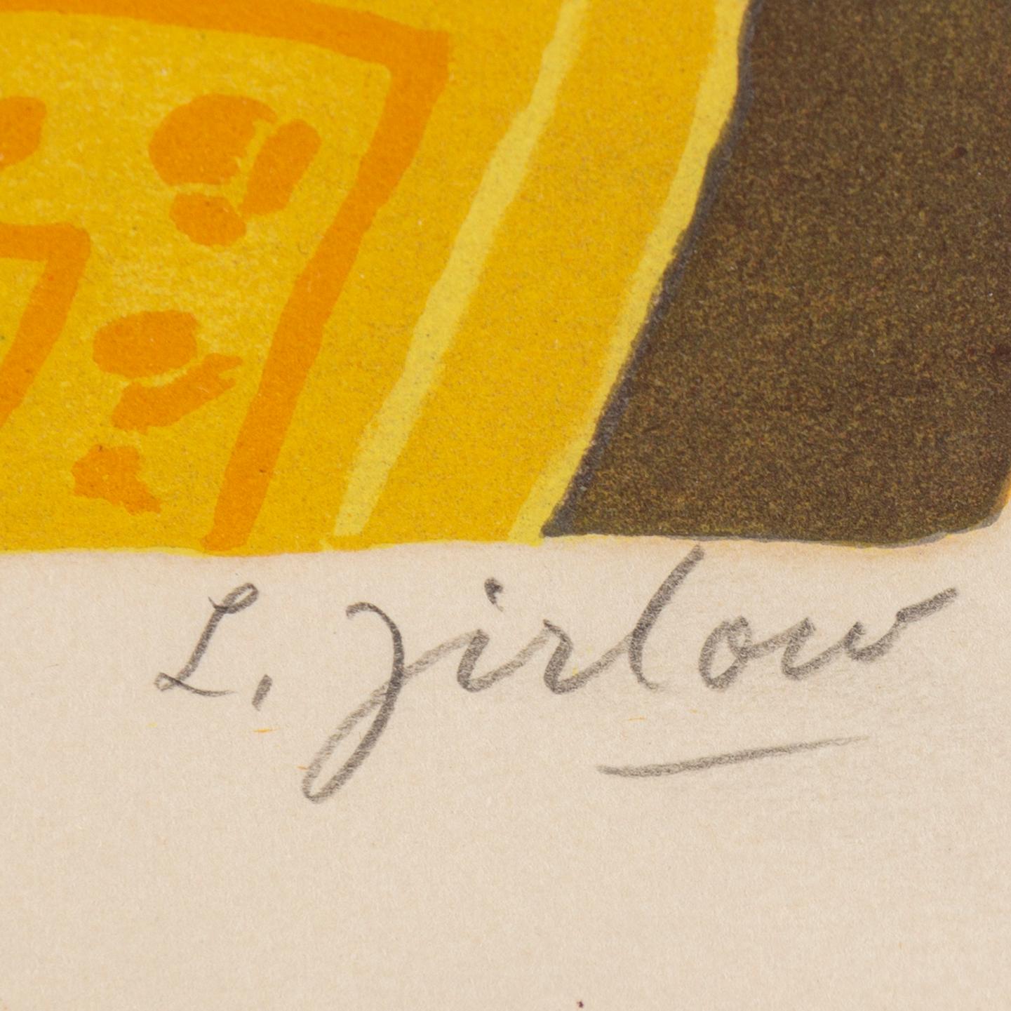 LENNART JIRLOW, lithograph in colors, 1975, signed.