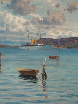 Johan Ericson, View from Marstrand, Albrektsunds canal.