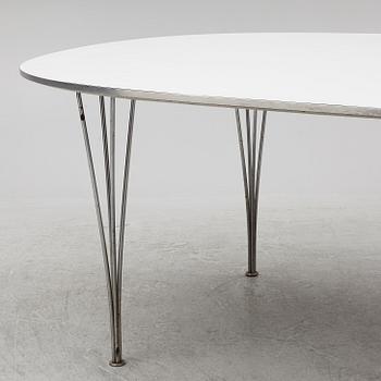 Piet Hein & Bruno Mathsson, table, "Superellipse" Fritz Hansen, Denmark,.