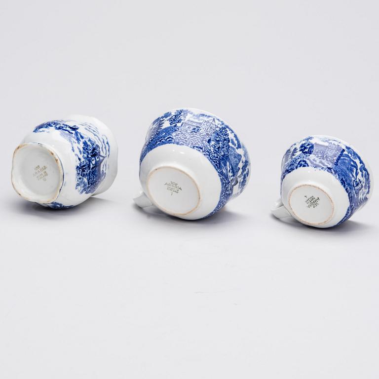 SERVIS, 86 delar, porslin, "Landskap" Arabia 1964-1971.