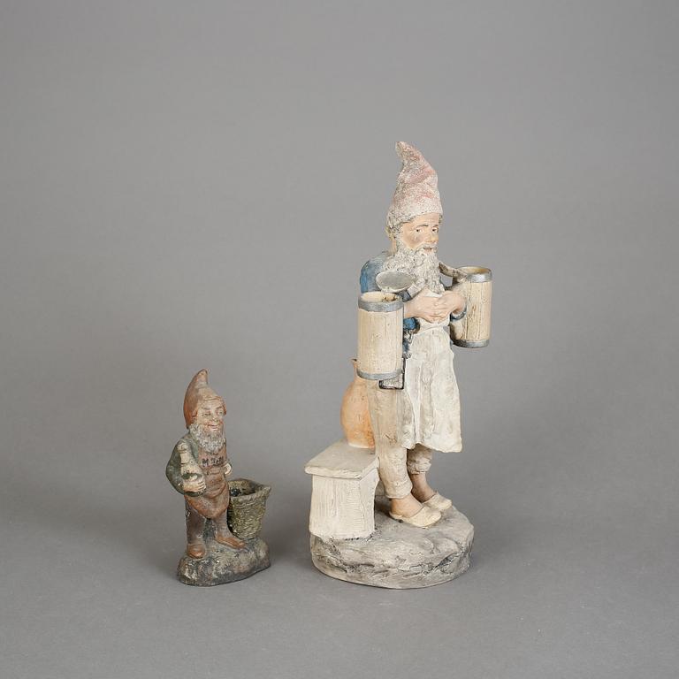 FIGURINER, 2 st, keramik, 1900-tal.