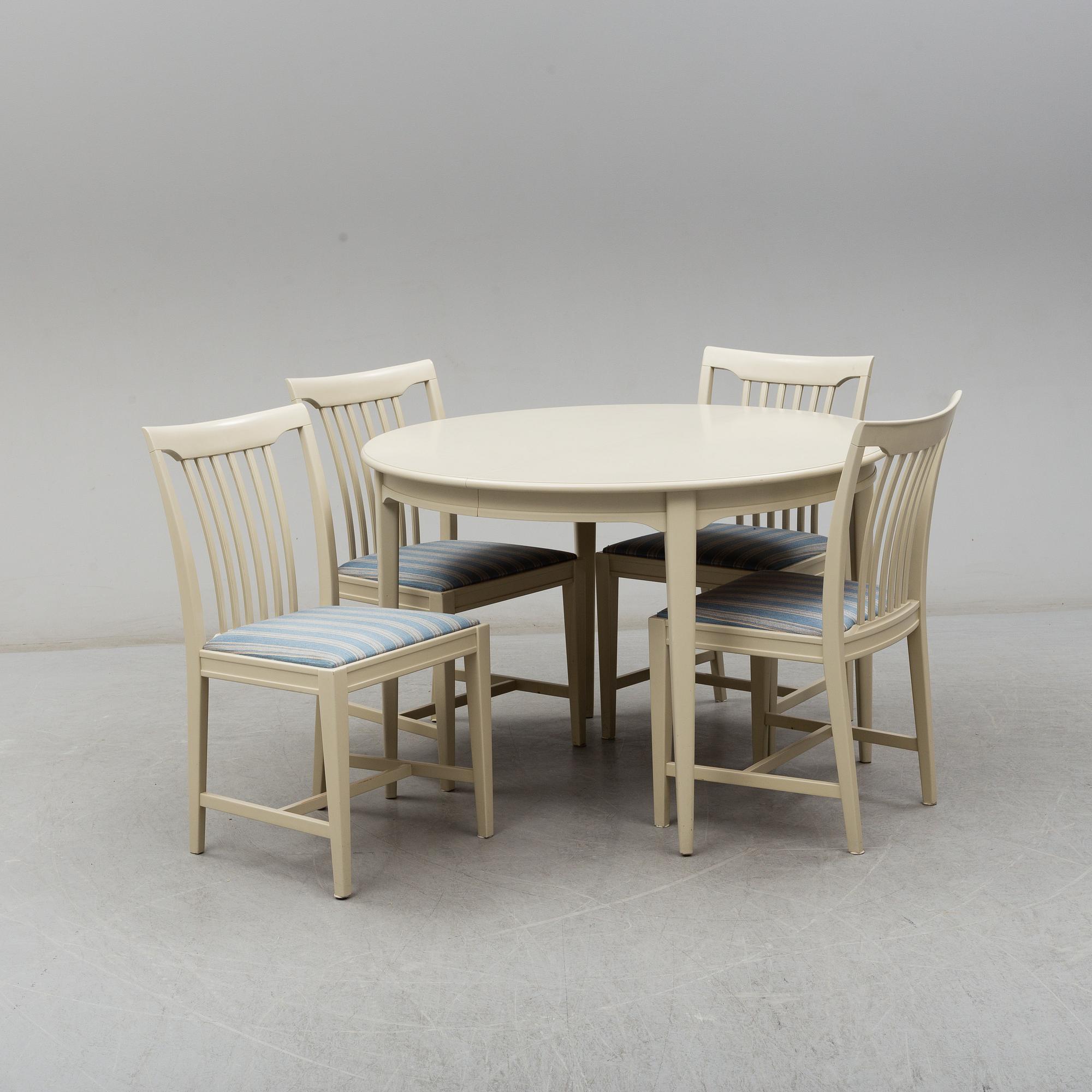 SVANTE SKOGH, tillskriven, matsalsgrupp, 5 delar, 1960-tal.