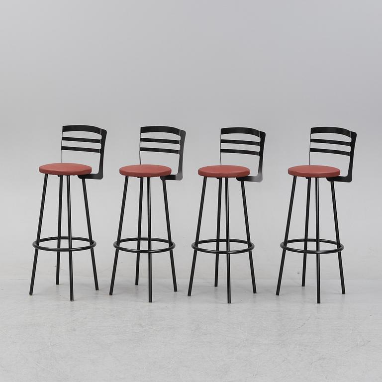 Four bar stool, second half of the 20th cenutyr.