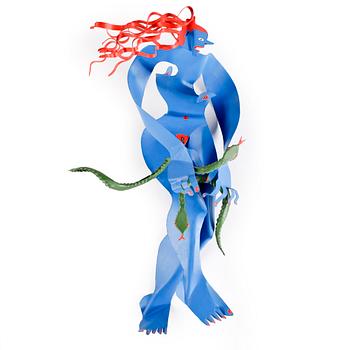 TIMO SOLIN, skulptur, plåt, sign o dat -92.