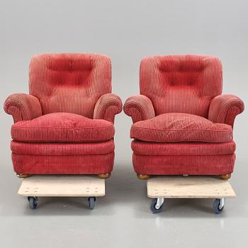 FÅTÖLJER, ett par, modell 336, Josef Frank, Firma Svenskt Tenn.