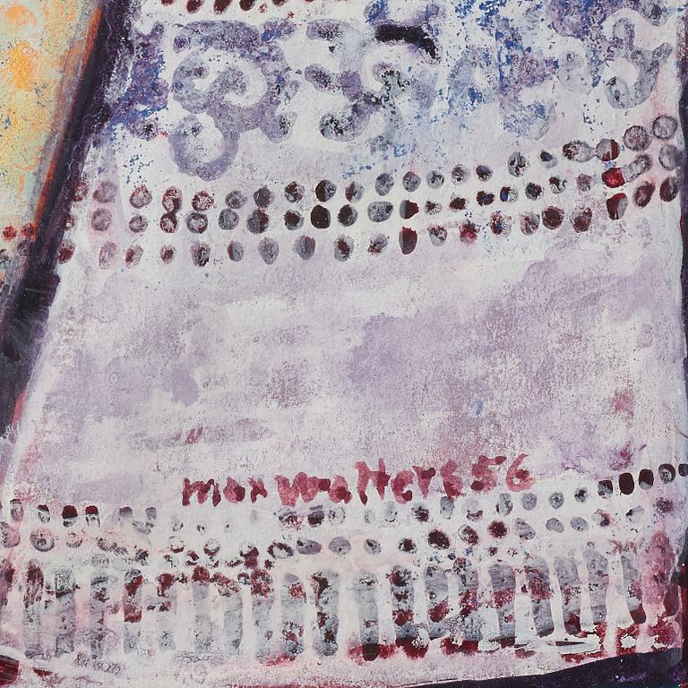 Max Walter Svanberg, gouache på papper, signerad och daterad -56.