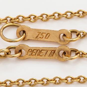 Tiffany & Co, Elsa Peretti, an 18K gold 'Open Heart' necklace.