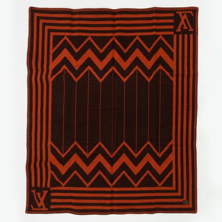 Louis Vuitton, a wool blanket with leather harness, special order 2003.