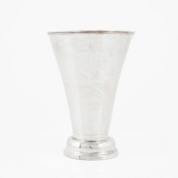 A Swedish Silver Beaker, mark of Pehr Abraham Taxberg, Sundsvall 1823.