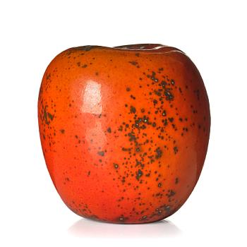 Hans Hedberg, a faience sculpture of an apple, Biot, France.