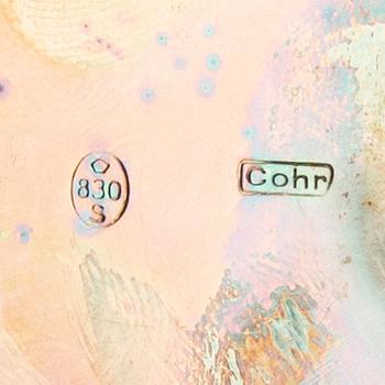 Kaffeservis 3 dlr Cohr Danmark silver rokokostil.