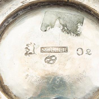 A Swedish 18th century sivler beaker mark of Jacob Möller Malmö 1796 weight 236 grams.