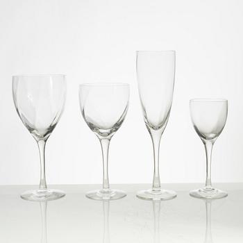 Bertil Vallien, an 82-piece 'Chateau' glass service, Kosta Boda.