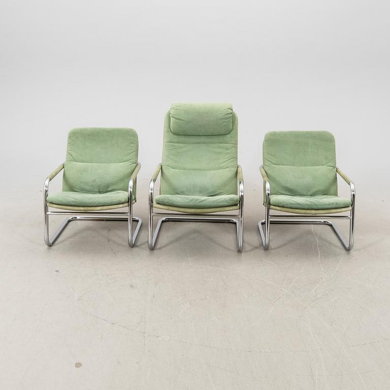 Fåtöljer 2+1 st DUX 1980/90-tal.