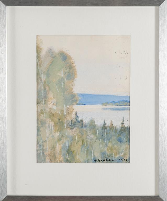 NILS WIKBERG, akvarell, signerad och daterad 1970.