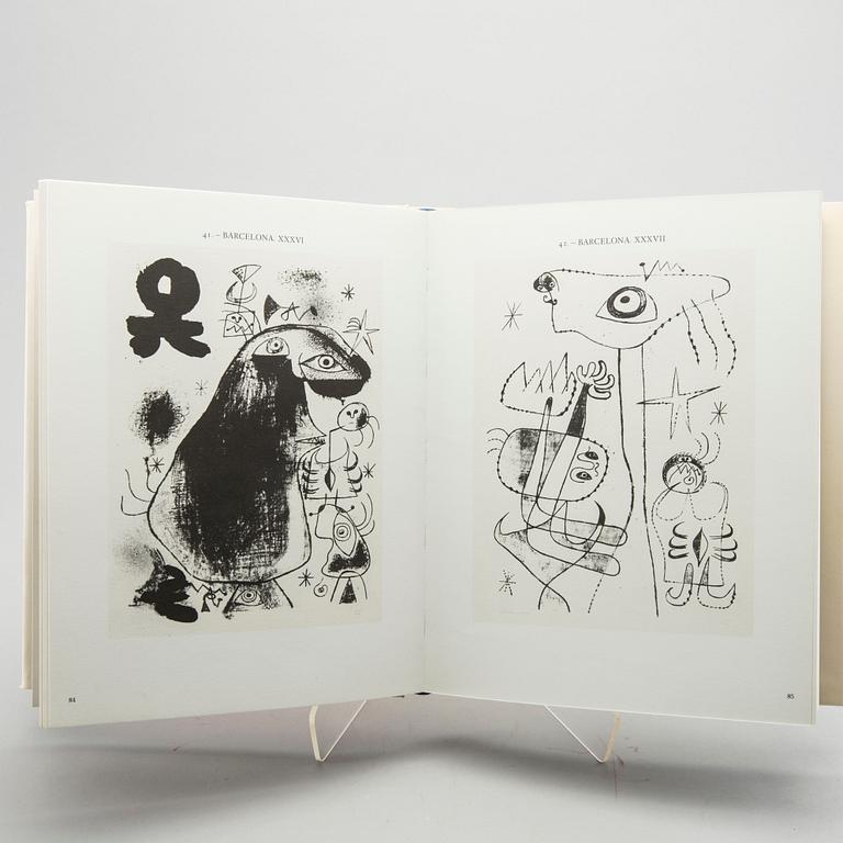 JOAN MIRÓ, book whit 12 lithographs in color,  "Joan Miró Lithographies", Volume I, Maeght, Paris, 1972.