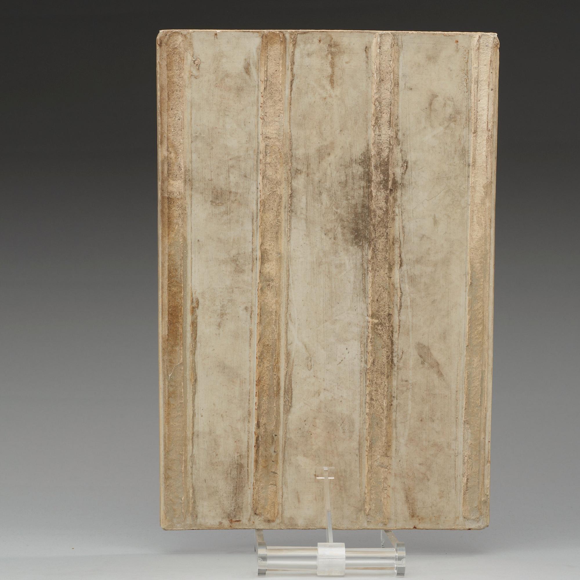 A famille rose placque, Qing dynasty, ca 1900.