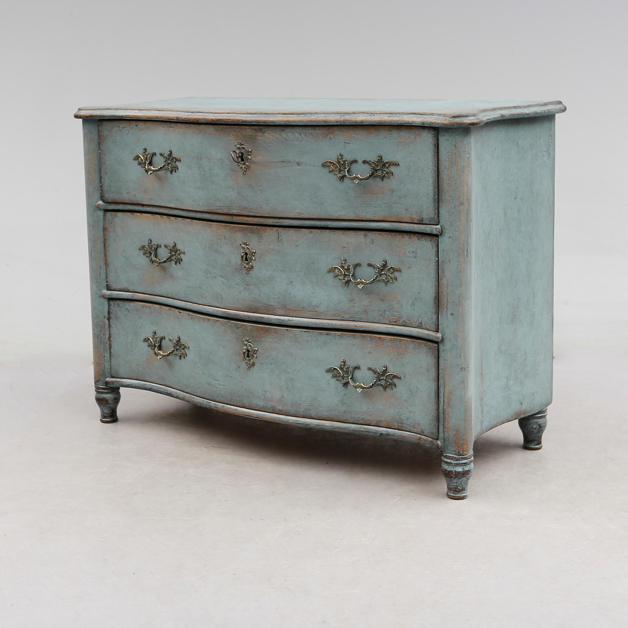 BYRÅ, barockstil, 1800-talets mitt.