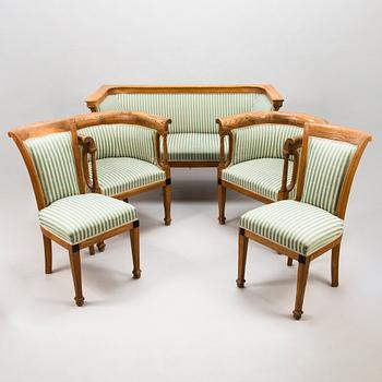 A 1920's 5-piece sofa suite.