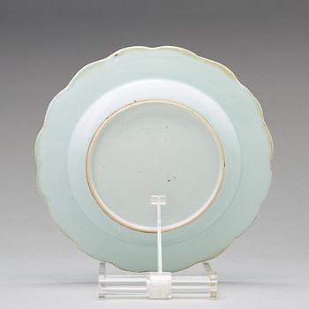 A set of 20 blue and white export porcelain dishes, Qing dynasty, Qianlong (1736-1795).