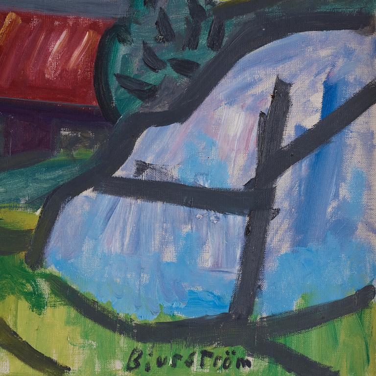 Tor Bjurström, Grönskande landskap med hus.
