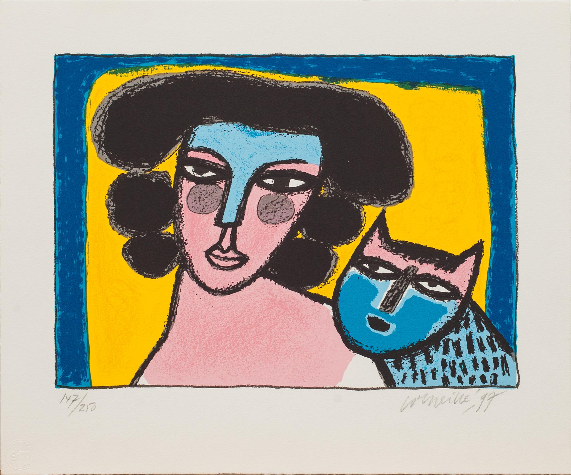 BEVERLOO CORNEILLE, färgserigrafi, signerad, numrerad 147/200 och daterad- 97.