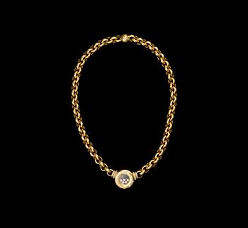 475. A NECKLACE, 18K gold, diamonds. Chopard Happy Diamonds. Weight c. 98 g.