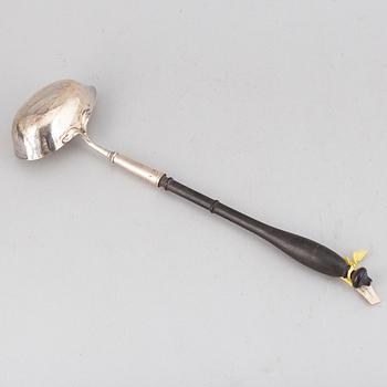Pehr Zethelius, a silver soup ladle, Stockholm, 1770.