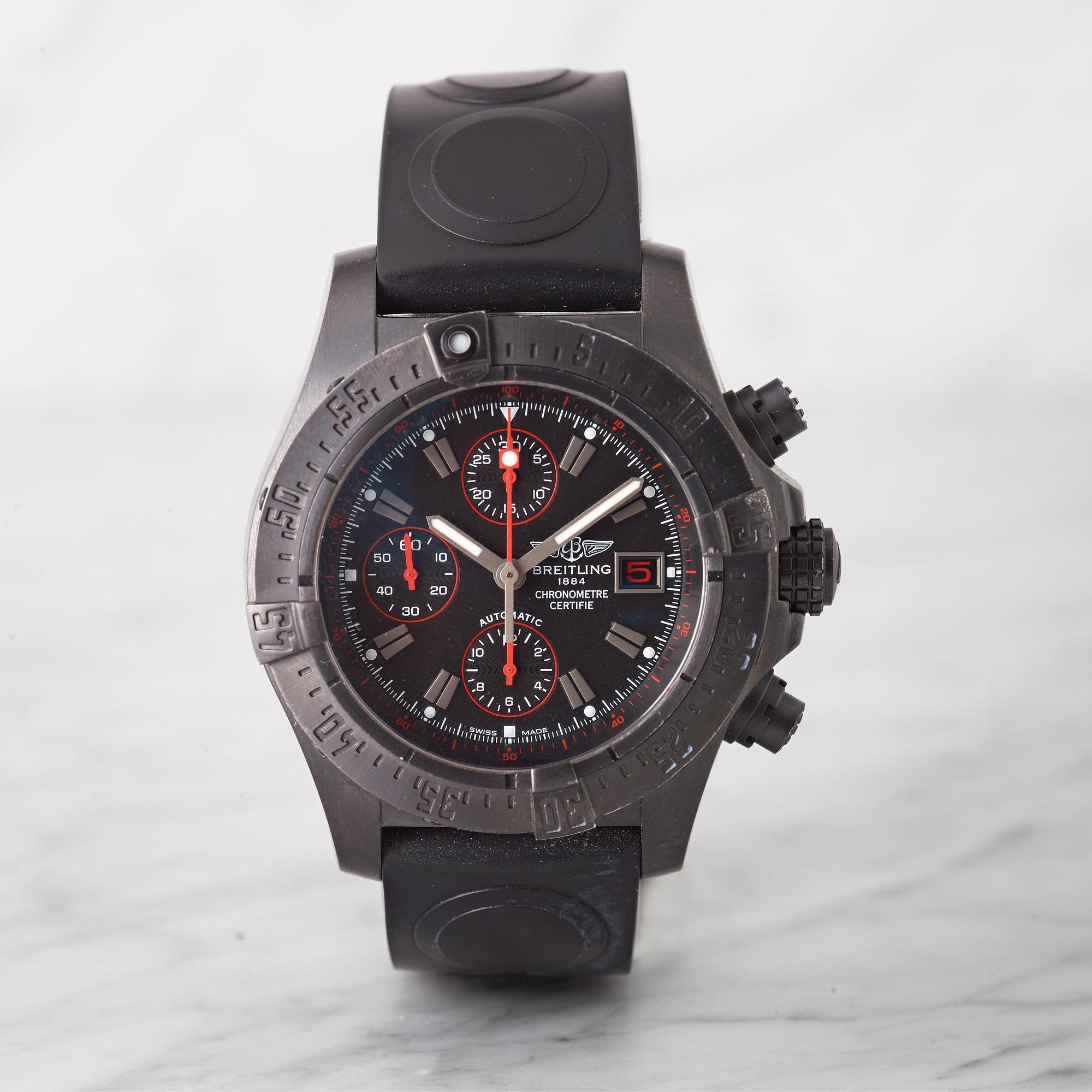 BREITLING, Avenger Blacksteel, Chronometer, Limited Edition, kronograf, armbandsur, 43 mm,