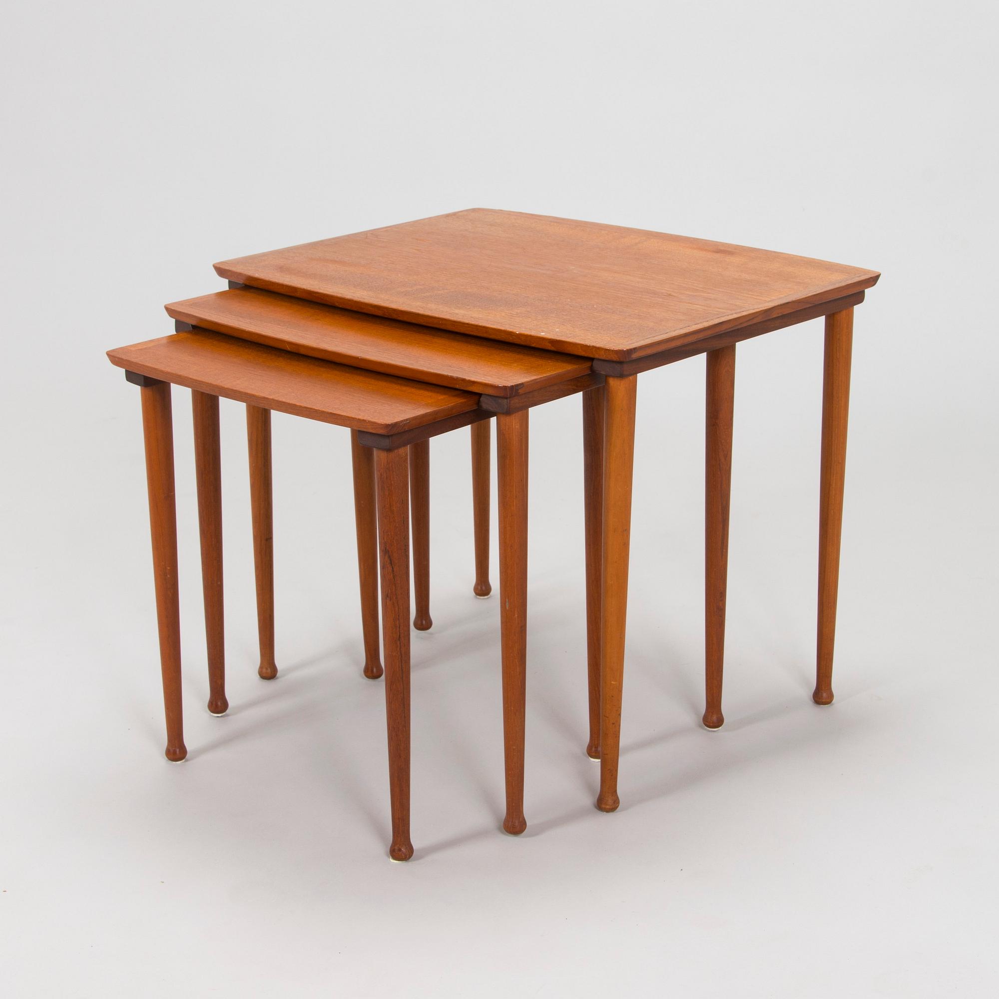 Satsbord, 3 delar, Danmark 1900-talets mitt.