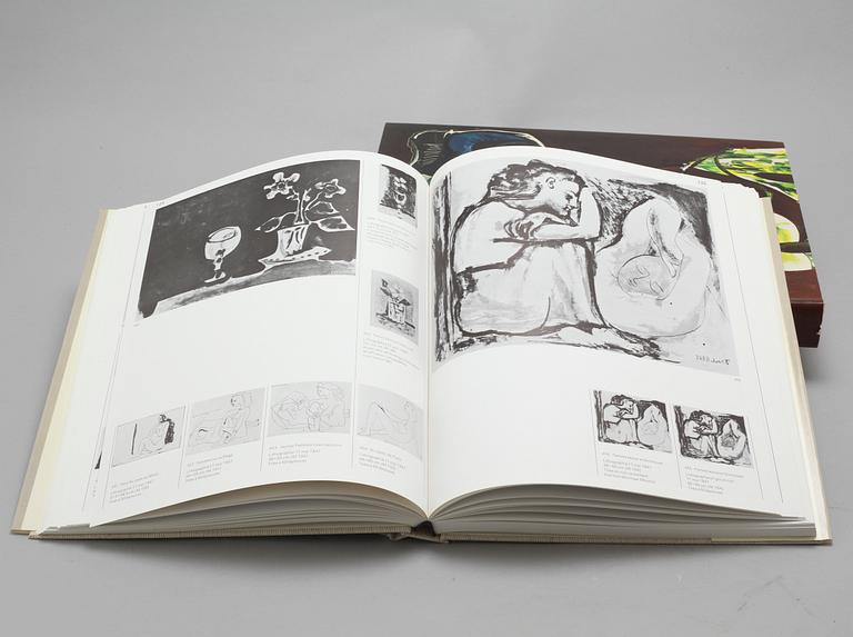 Books, 4 artbooks about Picasso and his work, 20th century 3rd quarter.
