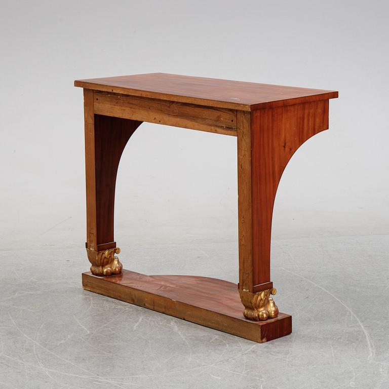 A Swedish Empire console table, first half of the 19th Century.