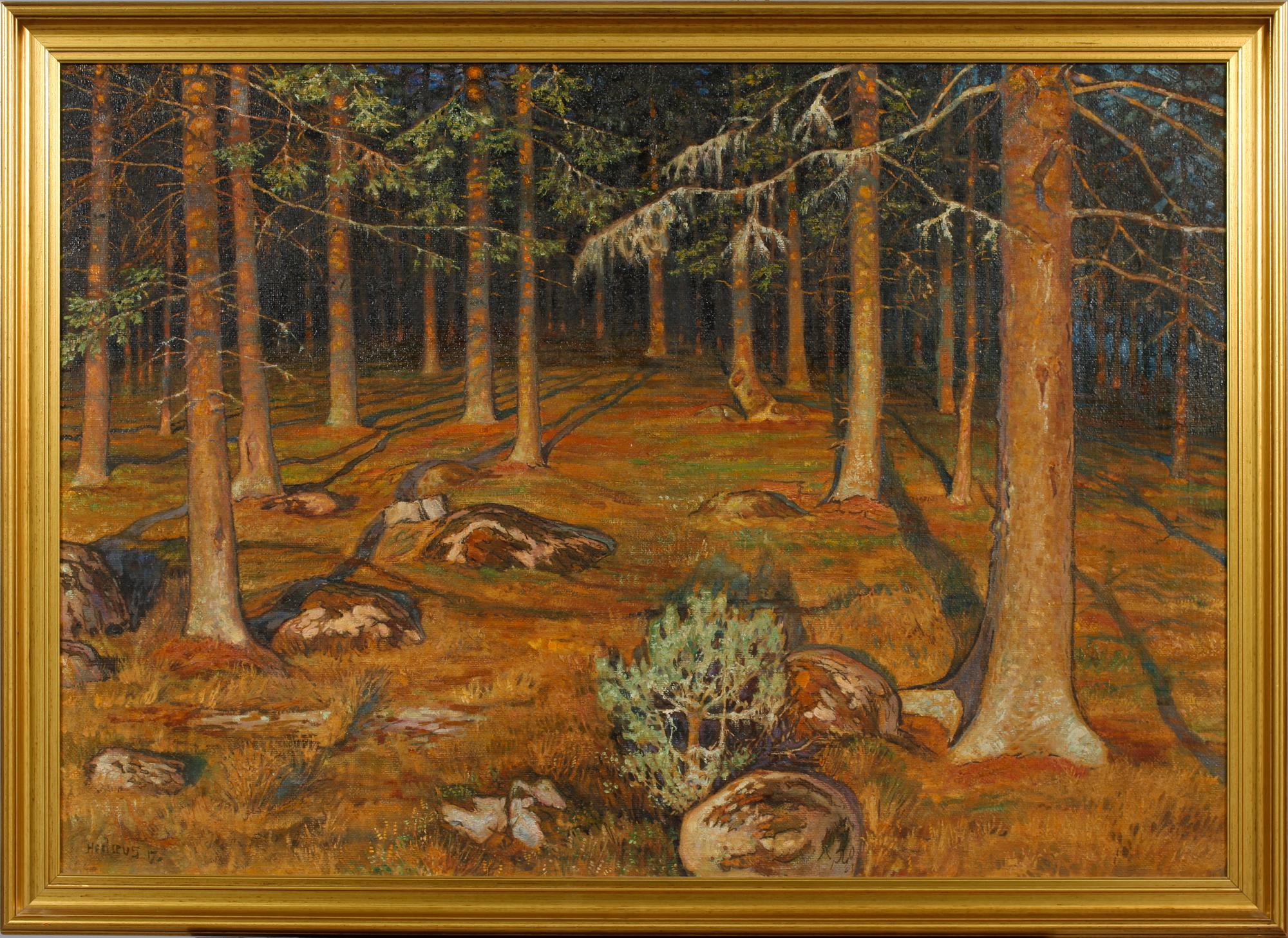 JOHN HEDAEUS, olja på duk, signerad och daterad -17.