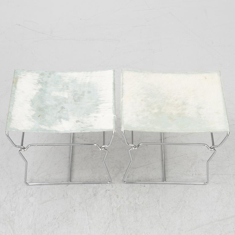 Nicole Äbischer, a pair of "Pyllon" stools, B & B Italia, 2006.