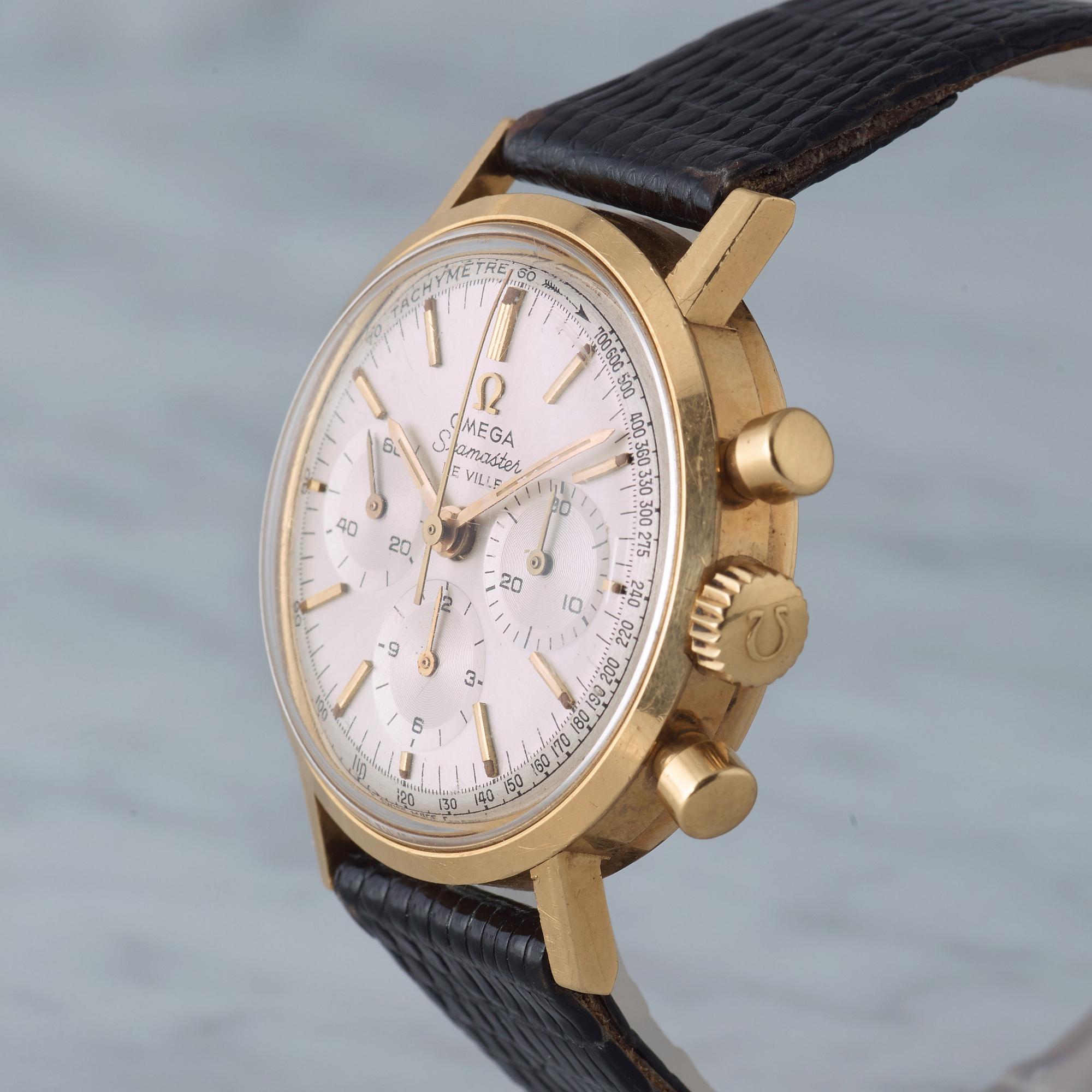 OMEGA, Seamaster, De Ville, "Tachymetre", chronograph, wristwatch, 35 mm,