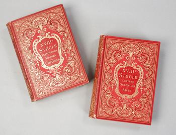 PAUL LACROIX, 2 vol, XVIIIe Siècle, lettres sciences et arts resp Institutions Usages et Costumes, Paris 1875-78.