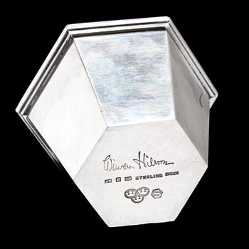 BÄGARE, sterling. Wiwen Nilsson, Lund 1969. Vikt 90 gr.