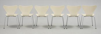 STOLAR, 6st. "Sjuan", Arne Jacobsen, Fritz Hansen.
