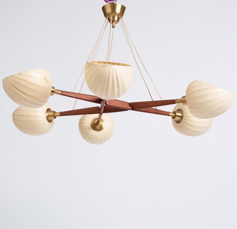 Hans Bergström, a ceiling lamp, ateljé Lyktan, Sweden 1950s.