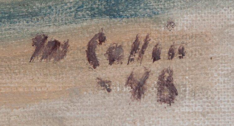 MARCUS COLLIN, öljy kankaalle, signeerattu ja päivätty -48.