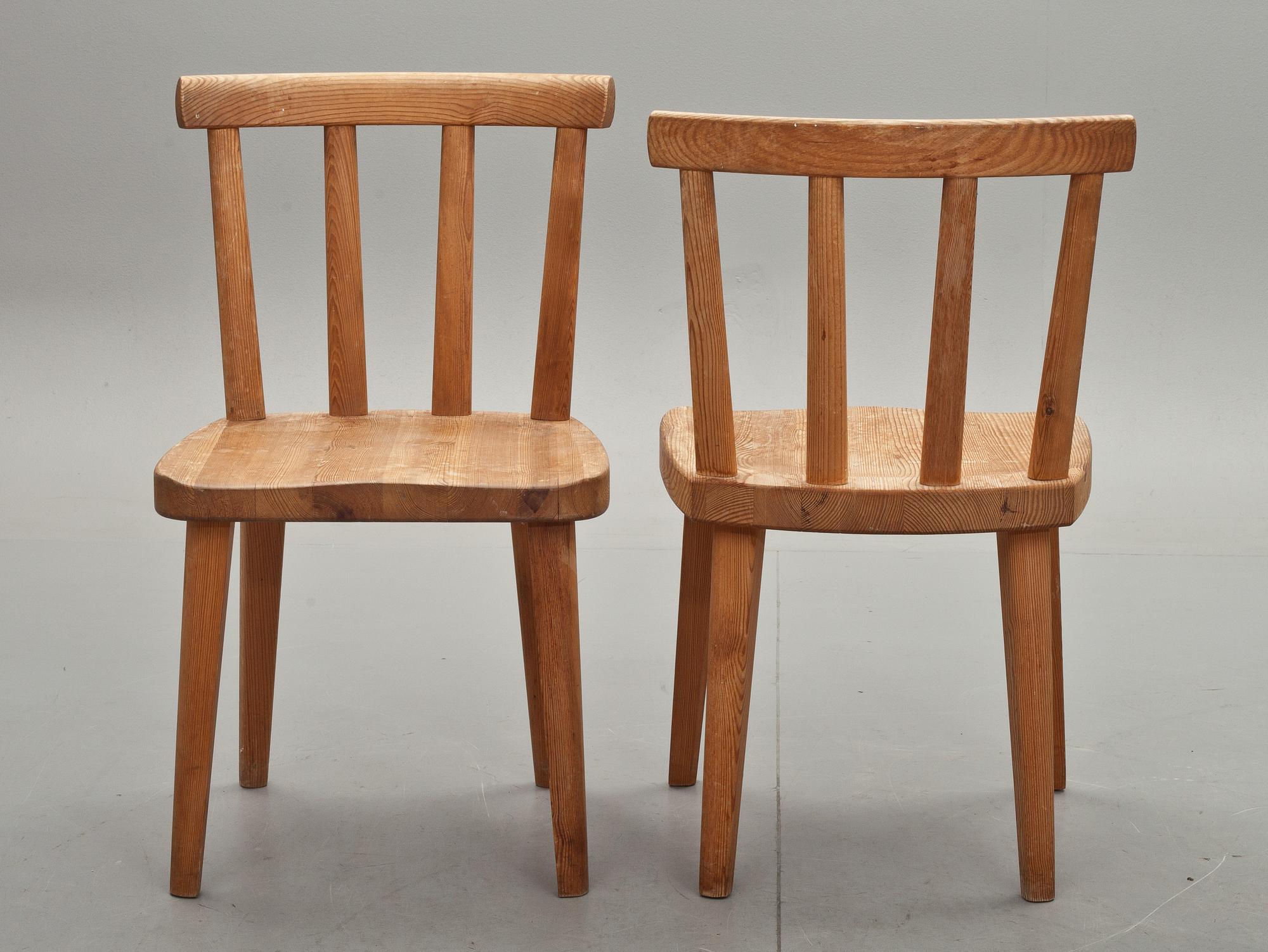 STOLAR, 8 st, "Utö", Axel Einar Hjorth, Nordiska Kompaniet, 1930-tal.