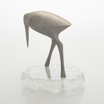 Tapio Wirkkala, a 'Sandpiper' bird sculpture, stamped Kultakeskus Oy Design: Tapio Wirkkala.
