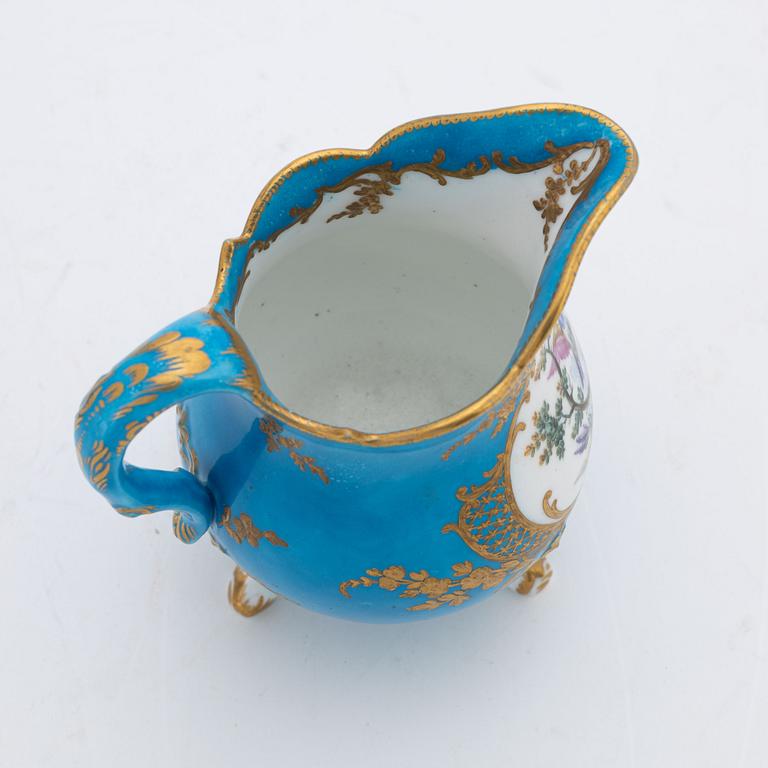 A Sèvres porcelain milk jug, porbably 1780's.