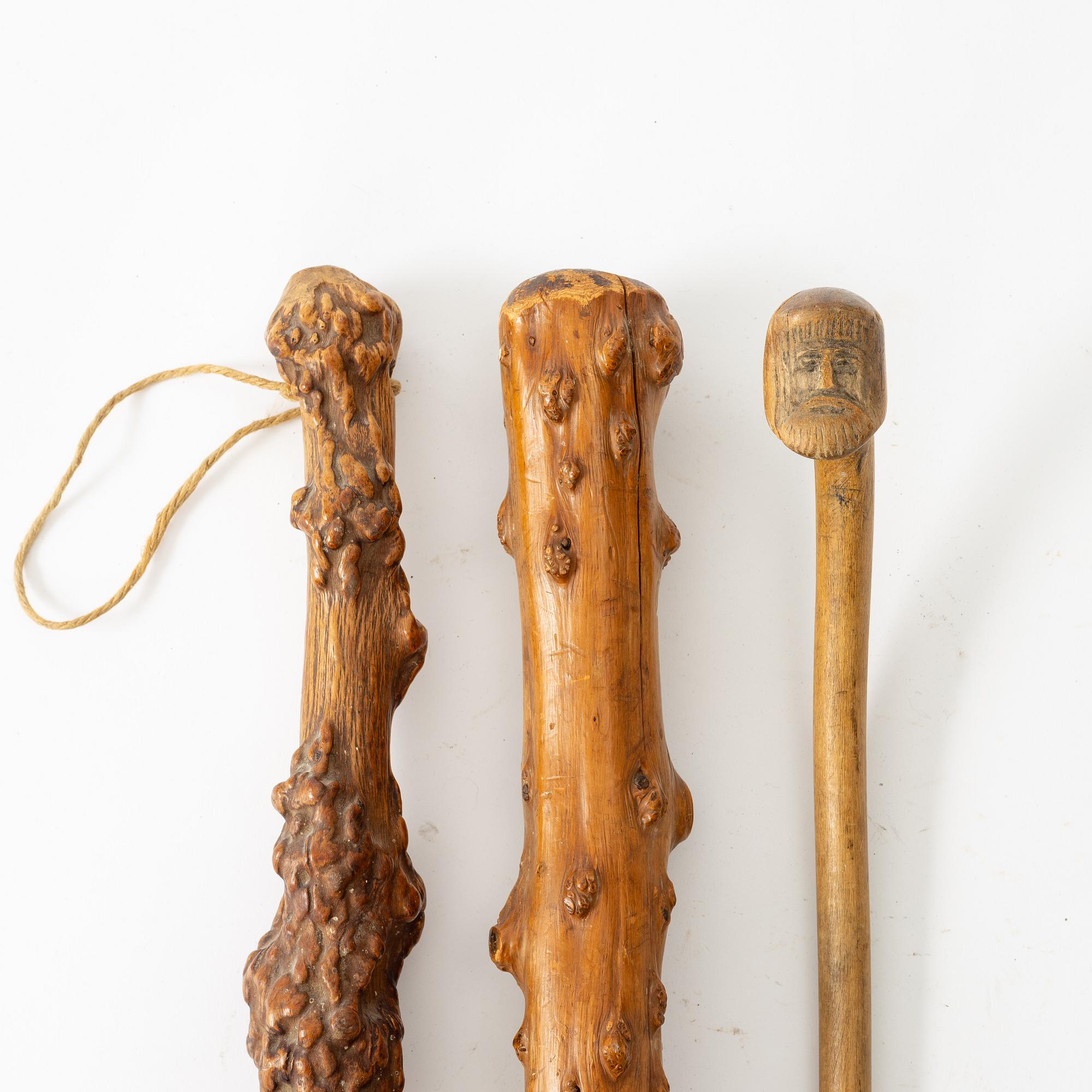 A set of three canes, 18th / 19th century.