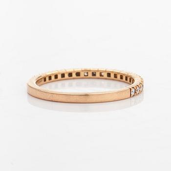 Bulgari, sormus, puoliallianssi, 18K kultaa ja timantteja.